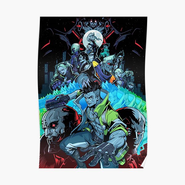 Cyberpunk Edgerunners David Rebecca Lucy Adam Smasher Poster