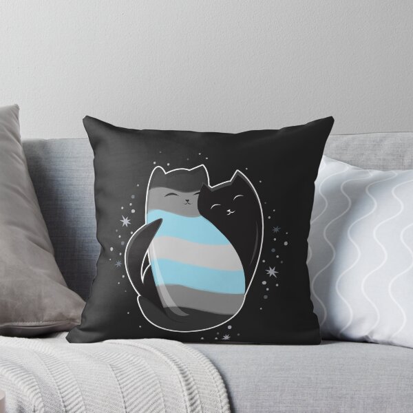 Item preview, Demiboy Cat LGBT Pride Flag designed and sold by Clara Hollins.