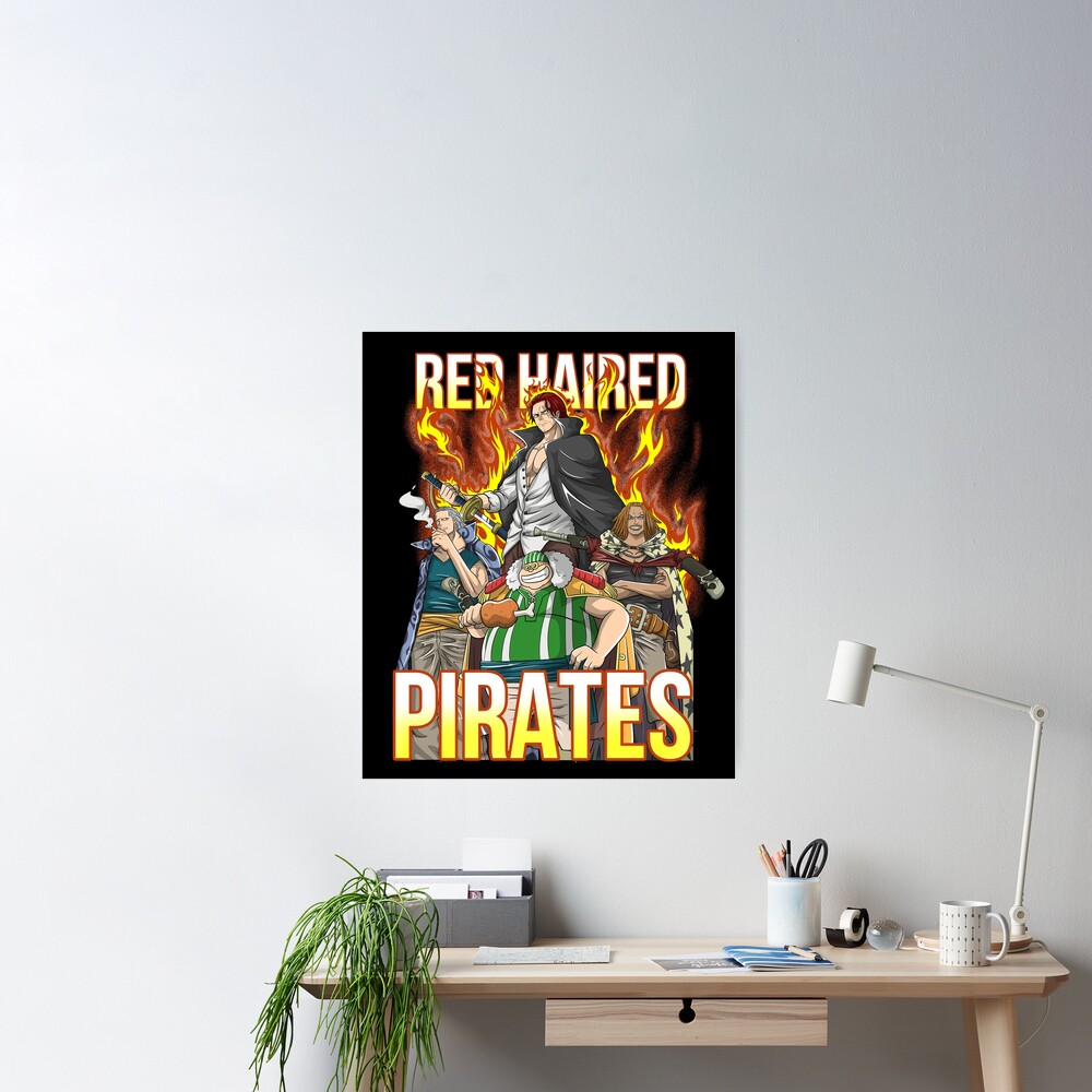 Poster One Piece Red Hair Pirates 38x52cm