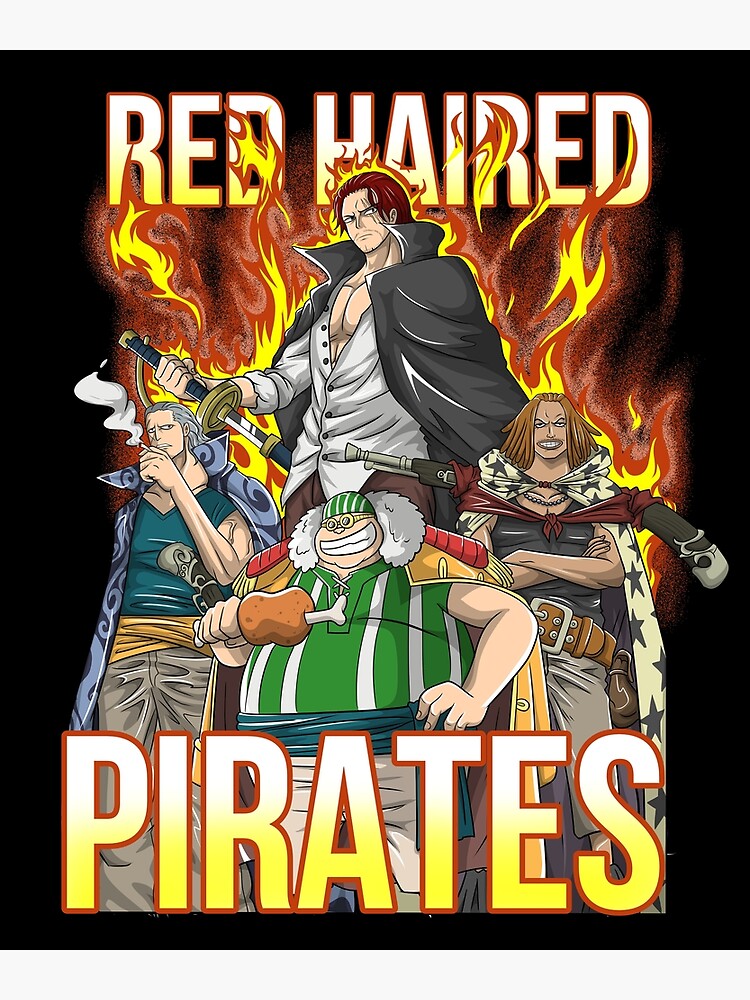 Poster One Piece Red Hair Pirates 38x52cm