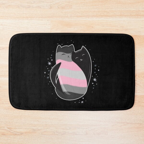 Item preview, Demigirl Cat LGBT Pride Flag designed and sold by Clara Hollins.