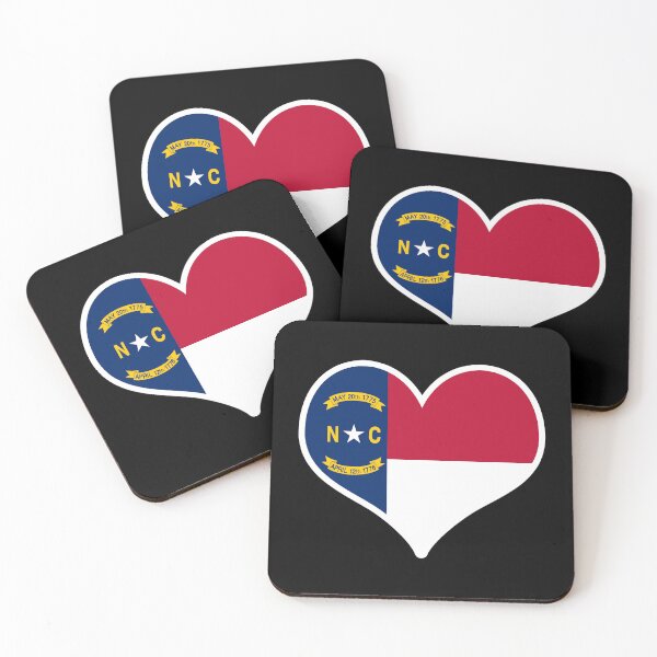 Item preview, North Carolina US State Flag Heart designed and sold by PKHalford.
