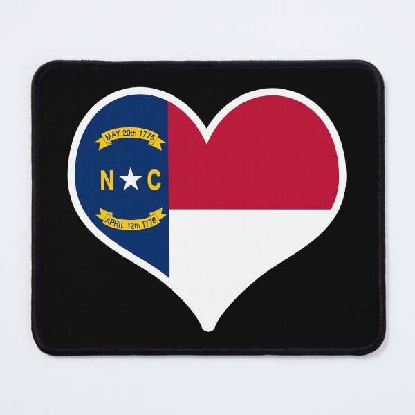 Item preview, North Carolina US State Flag Heart designed and sold by PKHalford.