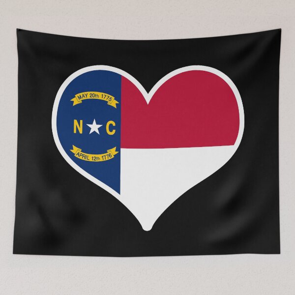 Item preview, North Carolina US State Flag Heart designed and sold by PKHalford.
