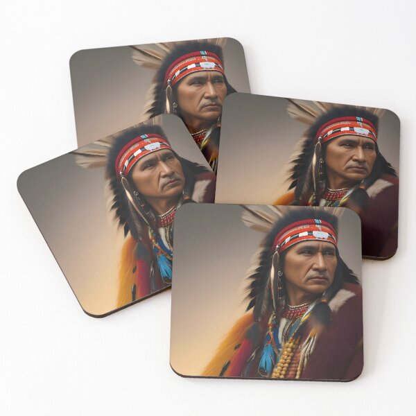 Item preview, Close-Up Portrait of Native American. Native American Heritage Month designed and sold by creaencuba.