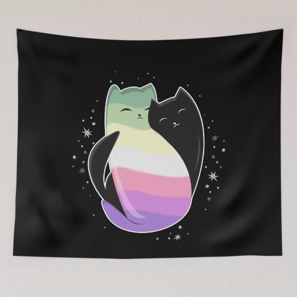 Item preview, Genderfae Cat LGBT Pride Flag designed and sold by Clara Hollins.