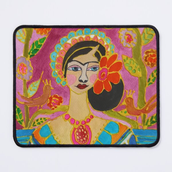 Item preview, Happy Senorita - 3D Mexican Folkart designed and sold by Dream Bloom Gallery.