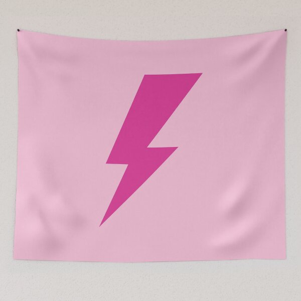 Item preview, Preppy Room Decor - Pink Lightning bolt of lightning icon for Girls Preppy Room Decor Design designed and sold by Shop Your Aesthetic.