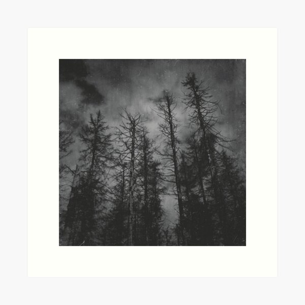 Item preview, Transmission // Vintage Mountains Moody Forest With Dead Souls Cascadia Trees Covered In Magic Moonlight Fog designed and sold by Tordis Kayma.