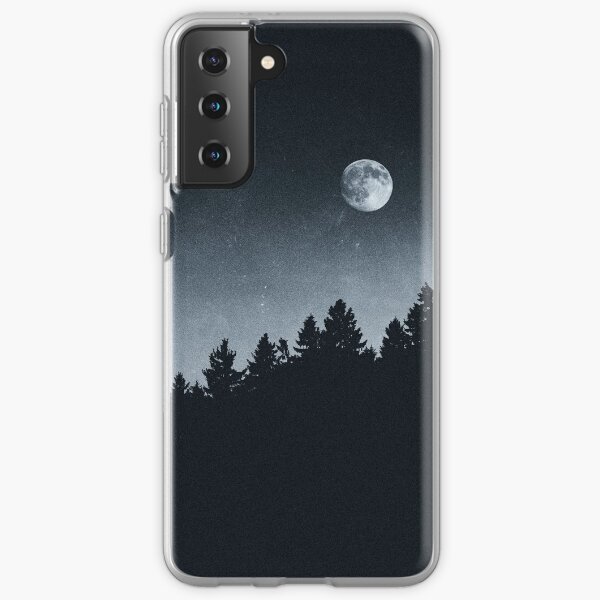 Item preview, Under Moonlight // Ghost Wood Vibes In A Dark Forest With Cascadia Trees In Magic Night Sky designed and sold by Tordis Kayma.