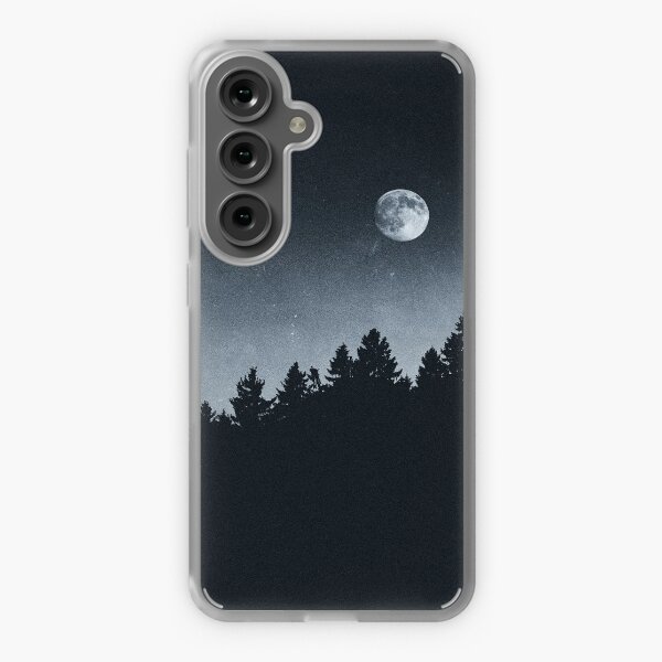 Item preview, Under Moonlight // Ghost Wood Vibes In A Dark Forest With Cascadia Trees In Magic Night Sky designed and sold by Tordis Kayma.