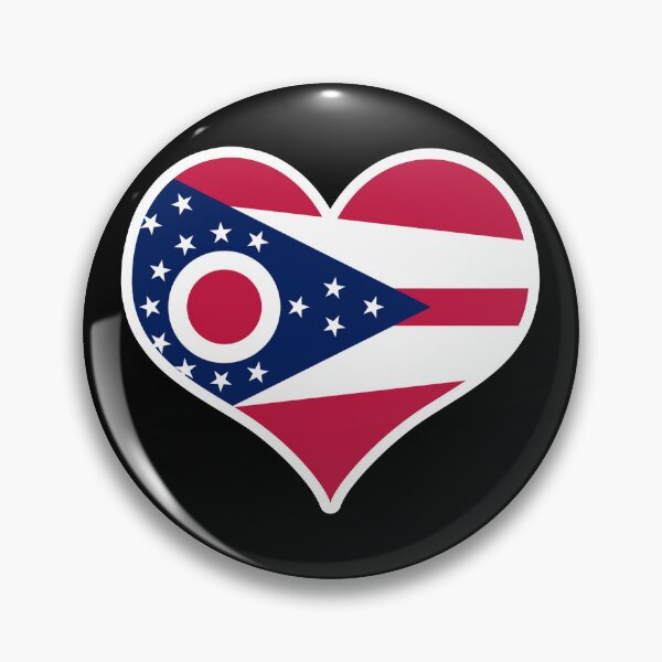 Item preview, Ohio US State Flag Heart designed and sold by PKHalford.