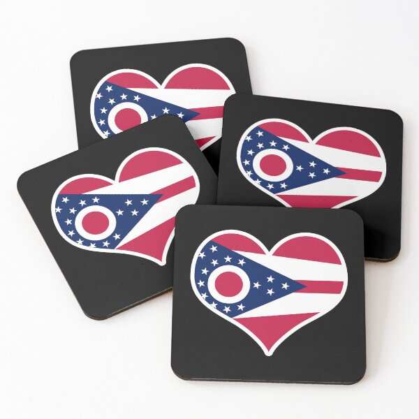 Item preview, Ohio US State Flag Heart designed and sold by PKHalford.