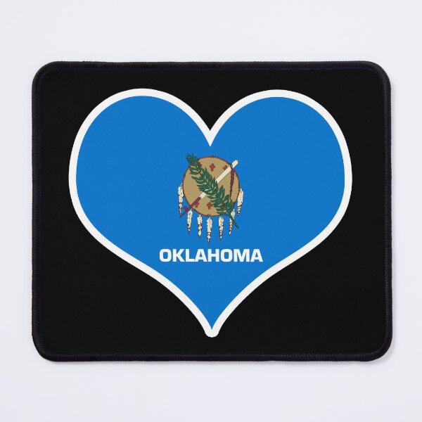 Item preview, Oklahoma US State Flag Heart designed and sold by PKHalford.