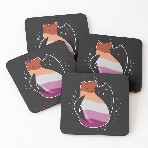 Item preview, Lesbian Cat LGBT Gay Pride Flag designed and sold by Clara Hollins.