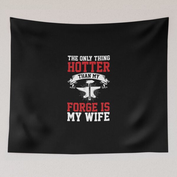 Item preview, The Only Thing Hotter Than My Forge Is My Wife Tank Top designed and sold by Charliechaney3.