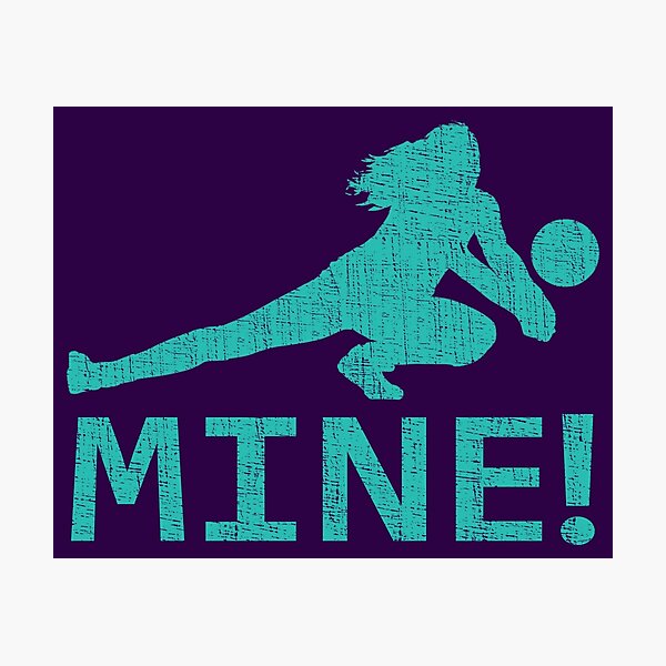 Item preview, Fun Distressed Style Mine! Volleyball Player  designed and sold by webdango.