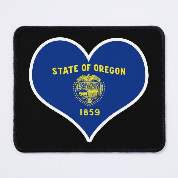 Item preview, Oregon US State Flag Heart designed and sold by PKHalford.