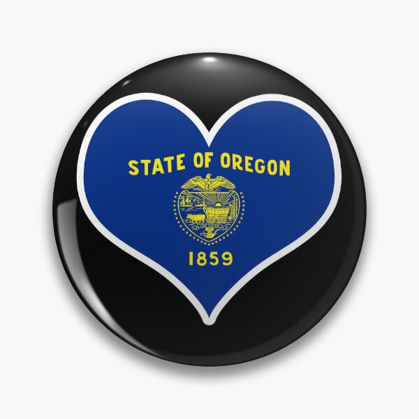 Item preview, Oregon US State Flag Heart designed and sold by PKHalford.