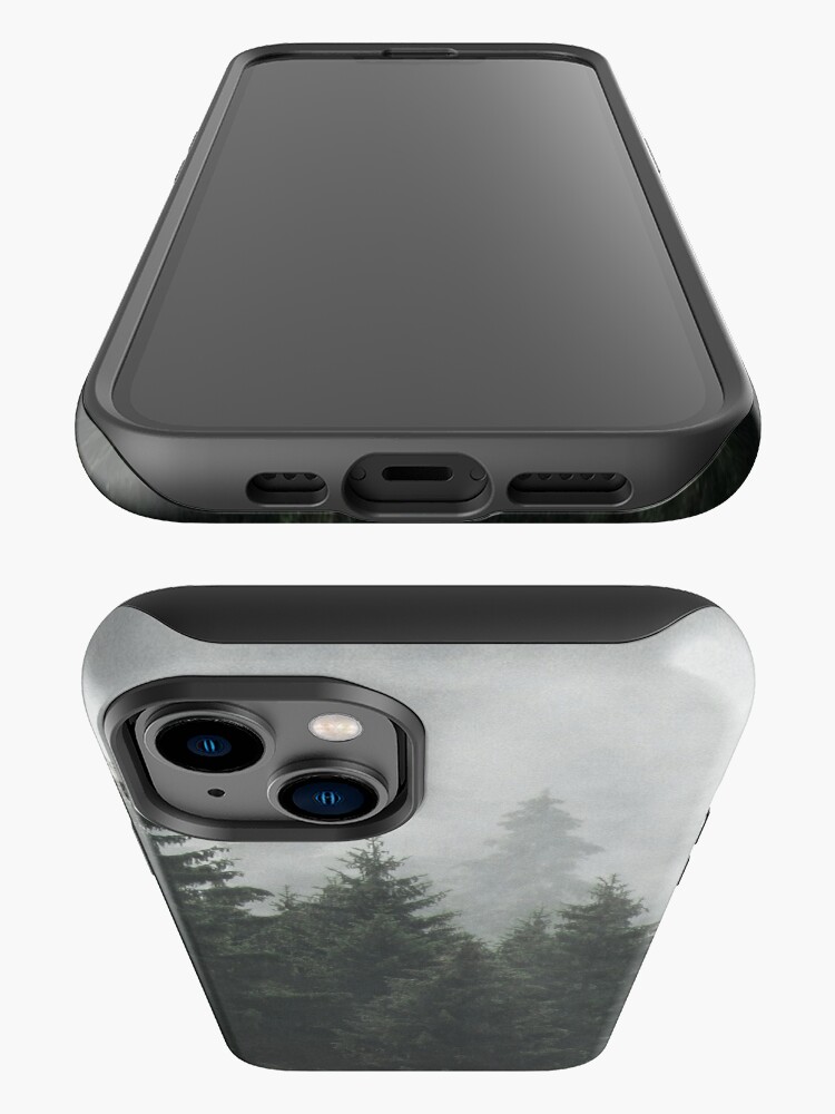 Disover Waiting For // Misty Foggy Fairytale Forest With Cascadia Trees Covered In Magic Fog | iPhone Case