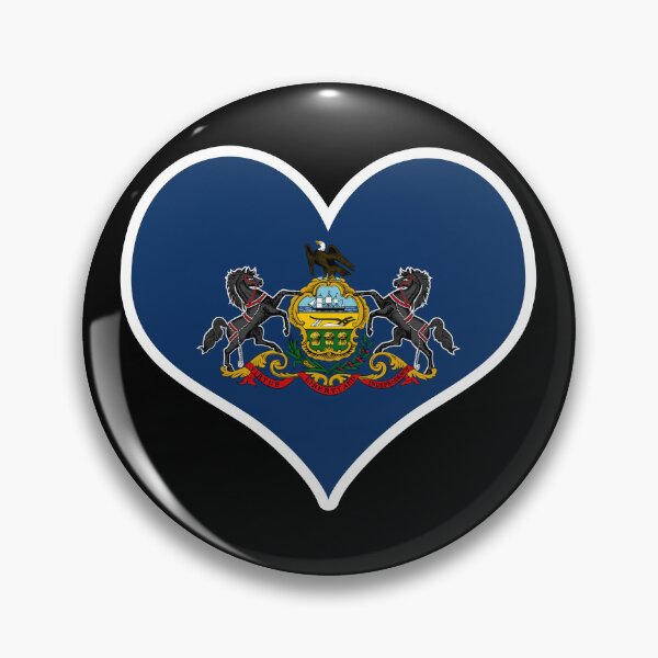 Item preview, Pennsylvania US State Flag Heart designed and sold by PKHalford.