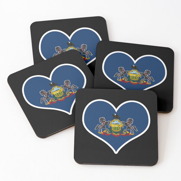 Item preview, Pennsylvania US State Flag Heart designed and sold by PKHalford.