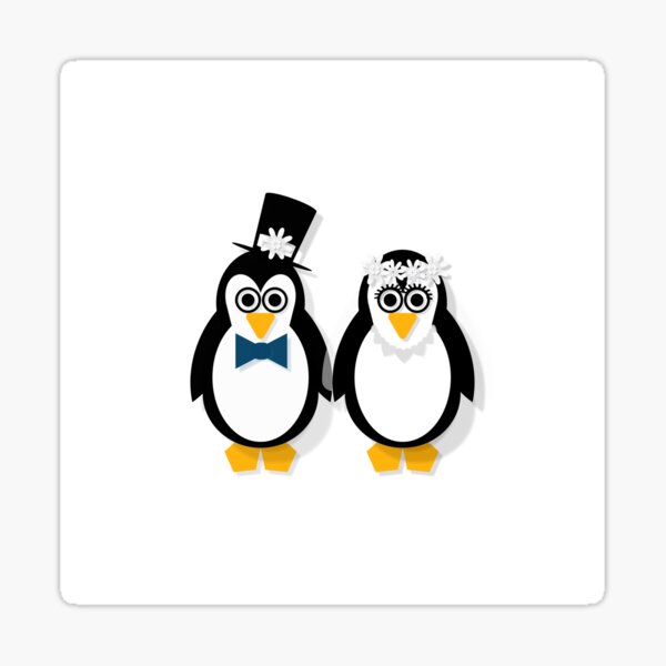Item preview, Penguin Bride and Groom designed and sold by ZoeCalvert.