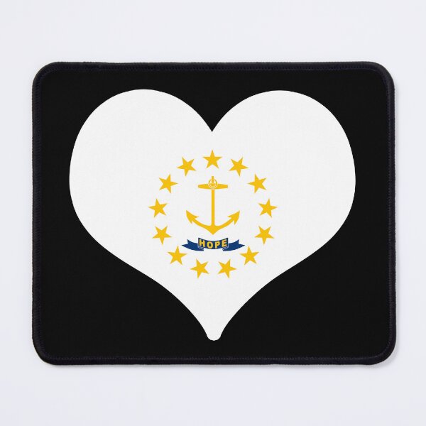 Item preview, Rhode Island US State Flag Heart designed and sold by PKHalford.