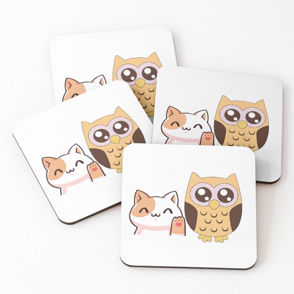 Item preview, A cat and an owl designed and sold by We Grow.