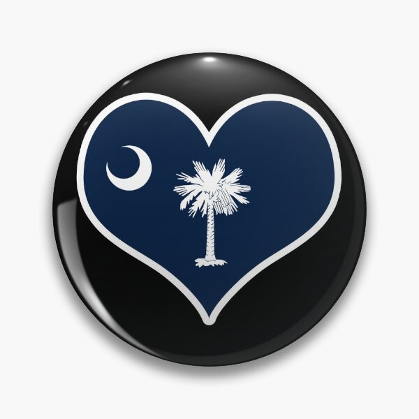 Item preview, South Carolina US State Flag Heart designed and sold by PKHalford.