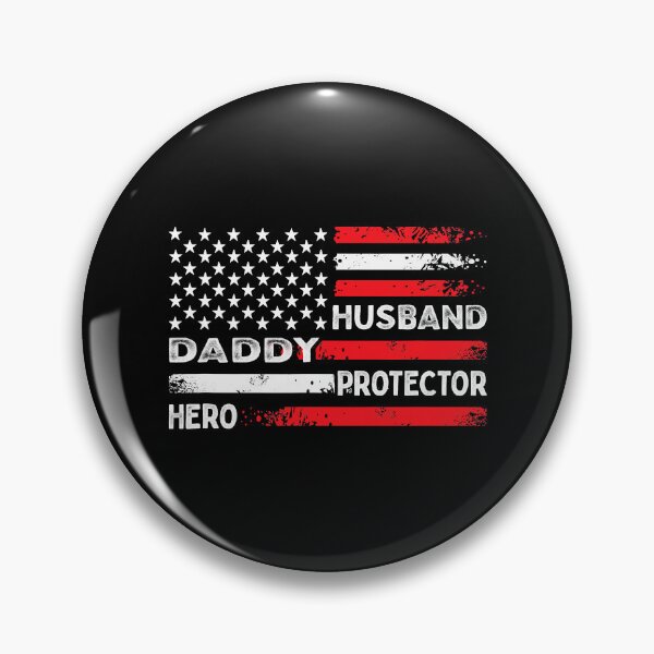 Item preview, Husband Daddy Protector Hero Fathers Day American Flag designed and sold by Abaddon-art.