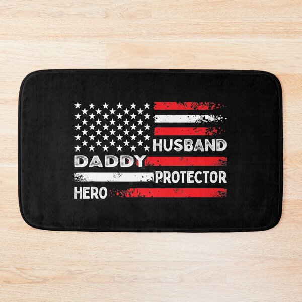 Item preview, Husband Daddy Protector Hero Fathers Day American Flag designed and sold by Abaddon-art.