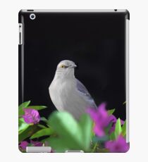 A Mocking Bird with Purple and Green Leaves iPad Case/Skin