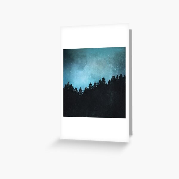 Item preview, All I Need // Romantasy Moody Wilderness Act Blue Dream Night Sky Stars Forest With Cascadia Trees  designed and sold by Tordis Kayma.