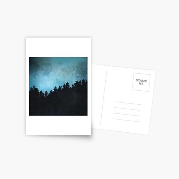 Item preview, All I Need // Romantasy Moody Wilderness Act Blue Dream Night Sky Stars Forest With Cascadia Trees  designed and sold by Tordis Kayma.
