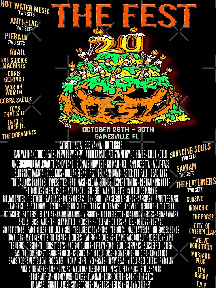 "The Fest 2022 Line-Up" Poster For Sale By Festmerch | Redbubble