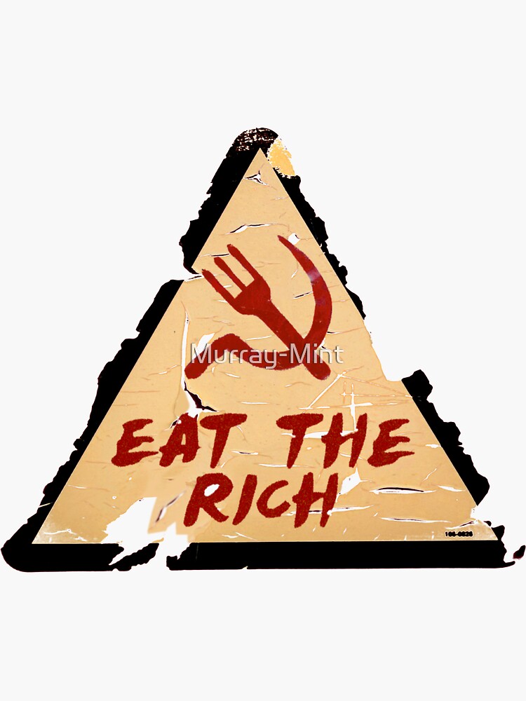 eat the rich - club penguin Sticker for Sale by charlottespice