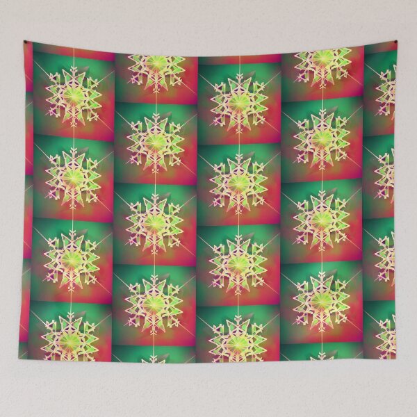 Item preview, Red and Green Snowflake designed and sold by NitaBond.