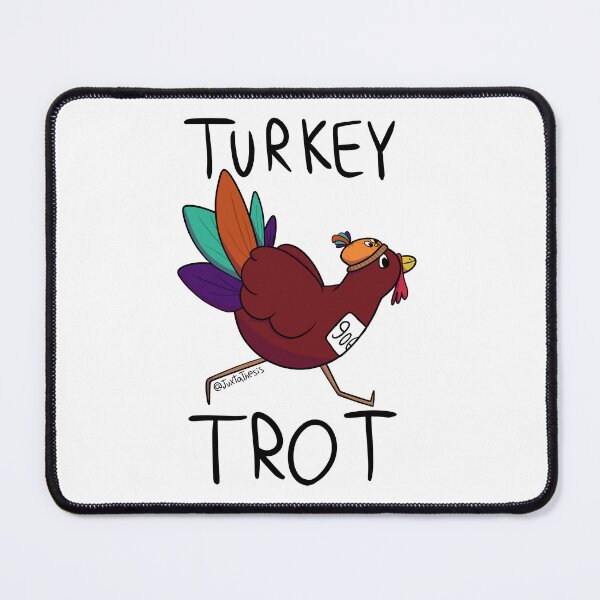 Item preview, Super Cute Turkey Trot Turkey Runner With Text designed and sold by Juxtathesis.
