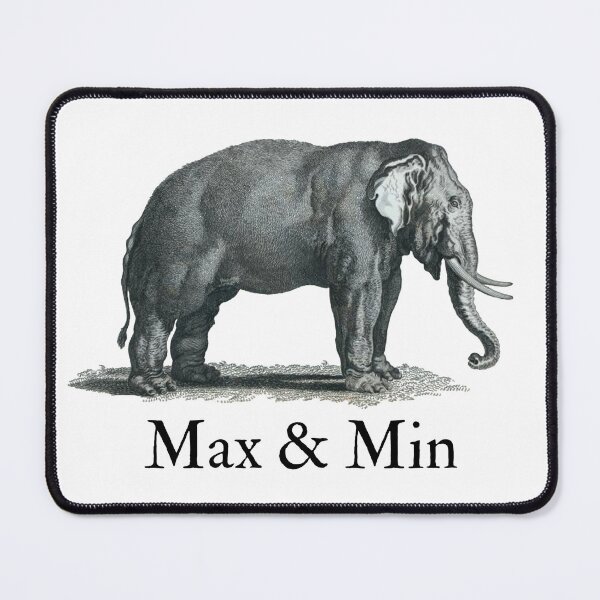 Item preview, Max and Min - Elephant designed and sold by BigCreation.