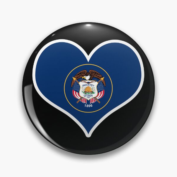 Item preview, Utah US State Flag Heart designed and sold by PKHalford.