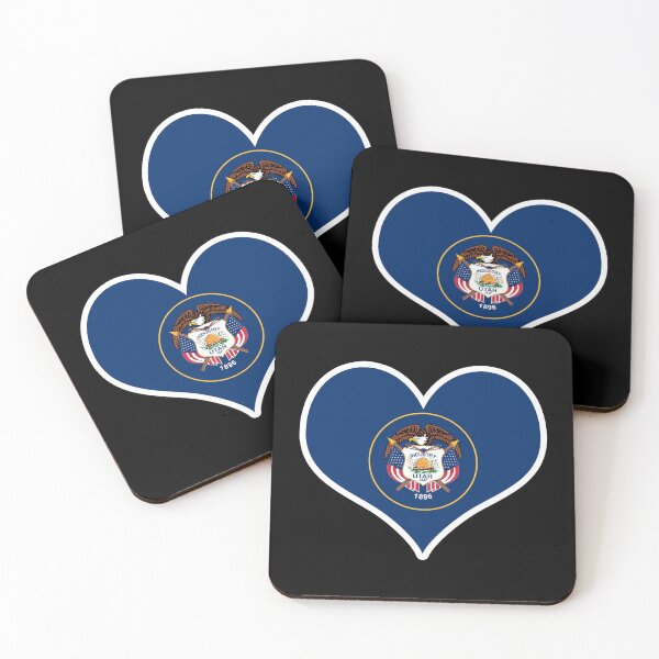 Item preview, Utah US State Flag Heart designed and sold by PKHalford.