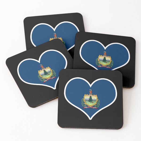 Item preview, Vermont US State Flag Heart designed and sold by PKHalford.