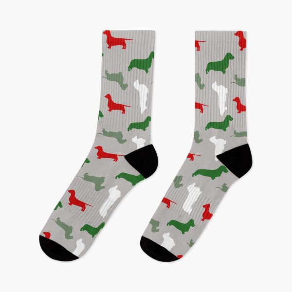 Item preview, "Christmas Ash" - Christmas Dachshund Pattern  designed and sold by CanisPicta.