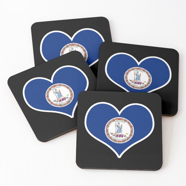 Item preview, Virginia US State Flag Heart designed and sold by PKHalford.