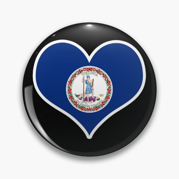 Item preview, Virginia US State Flag Heart designed and sold by PKHalford.
