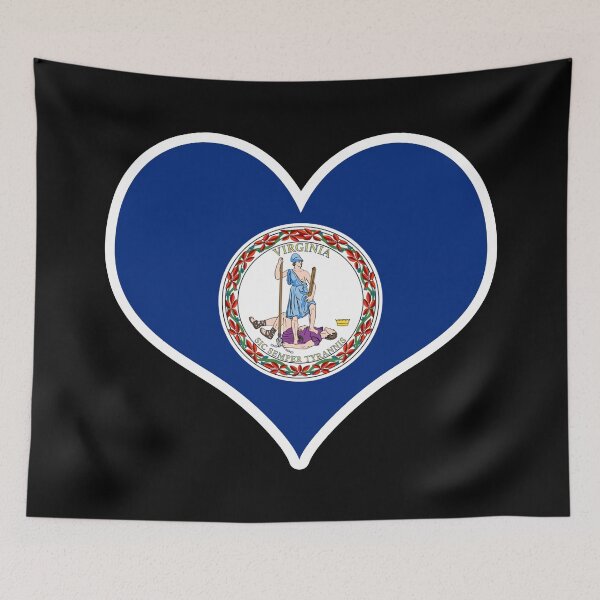 Item preview, Virginia US State Flag Heart designed and sold by PKHalford.