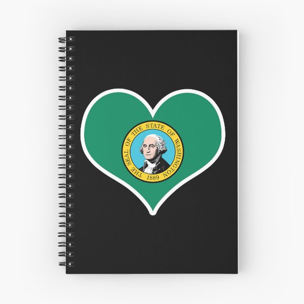 Item preview, Washington US State Flag Heart designed and sold by PKHalford.