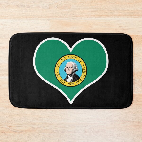 Item preview, Washington US State Flag Heart designed and sold by PKHalford.