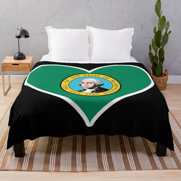 Item preview, Washington US State Flag Heart designed and sold by PKHalford.